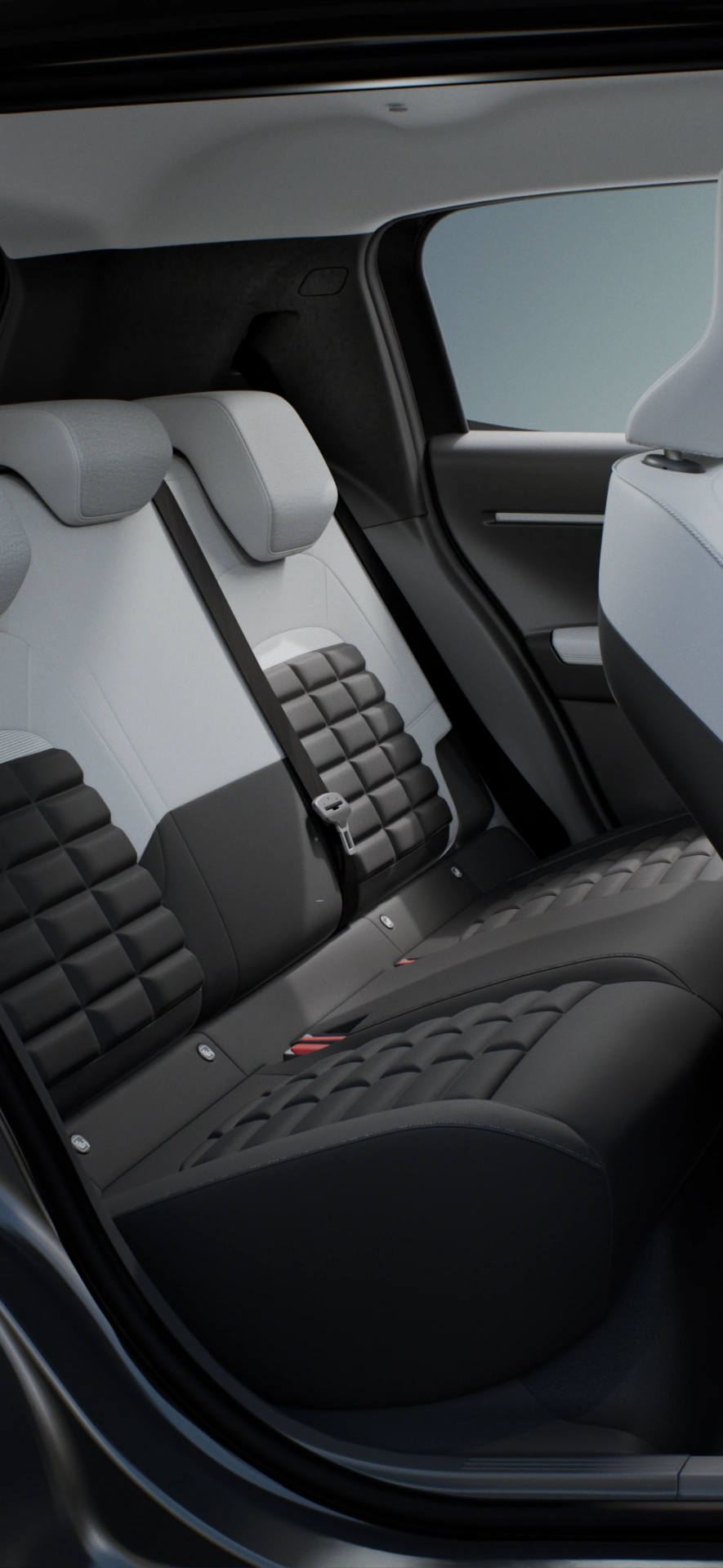 Vista laterale degli interni di Citroën C3 che evidenzia l’abitacolo spazioso con in primo piano sedili Citroën Advanced Comfort, per una mobilità quotidiana rilassata, pratica e accessibile.